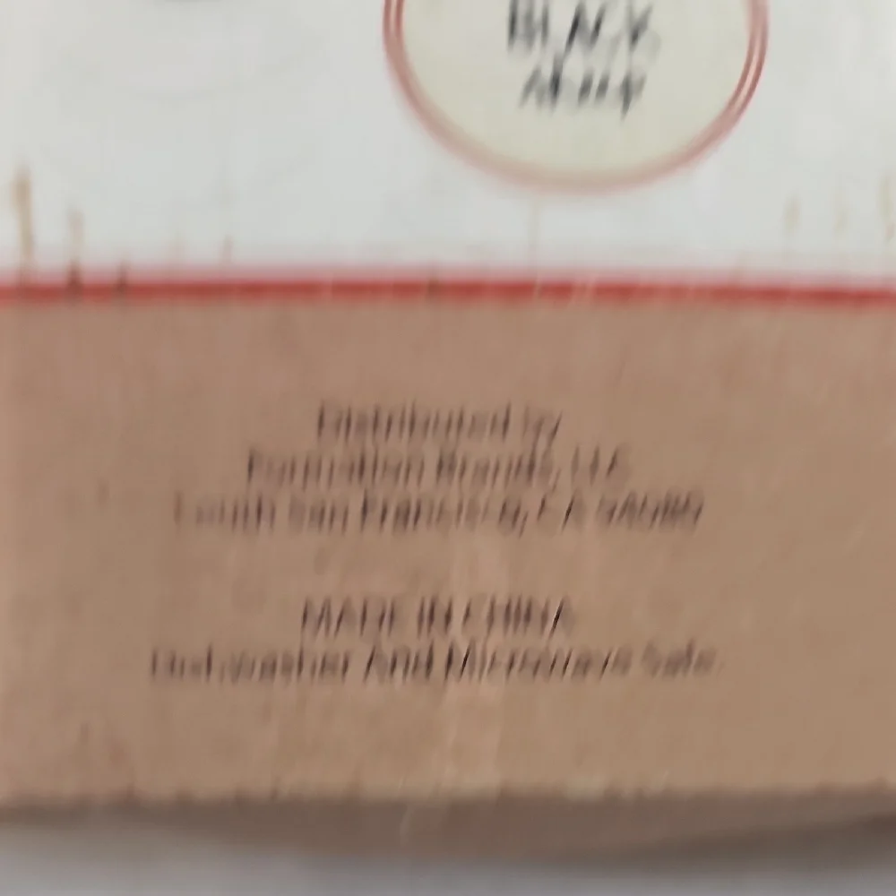Formation Brands White Red Set Of 4x Appetizer Plates Black Text 